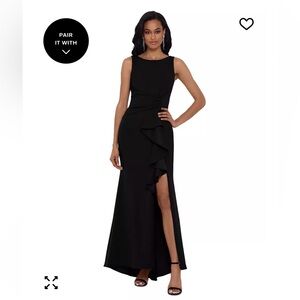 Petite Betsy & Adam Black Gown